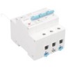 Siguranta automata inteligenta WiFi SINOTIMER WCB103, 3 poli + N, C100, 400V, control prin aplicatie TUYA, montaj pe sina DIN